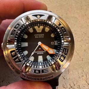 Citizen Eco-Drive Diver's Watch with Silver and Black